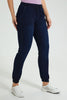 Redtag-Dark-Blue-Knit-Denim-Jogger-Colour:Darkwash,-Filter:Women's-Clothing,-New-In,-New-In-Women,-Non-Sale,-S22A,-Section:Women,-Women-Jeggings-Women's-