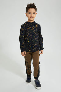 Redtag-Olive-Leg-Print-Jogpant-Boys-Joggers,-Colour:Olive,-Filter:Boys-(2-to-8-Yrs),-New-In,-New-In-BOY,-Non-Sale,-S22B,-Section:Kidswear-Boys-2 to 8 Years