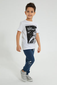 Redtag-Blue-Paintsplat-Jogpant-Boys-Joggers,-Colour:Blue,-Filter:Boys-(2-to-8-Yrs),-New-In,-New-In-BOY,-Non-Sale,-S22B,-Section:Kidswear-Boys-2 to 8 Years