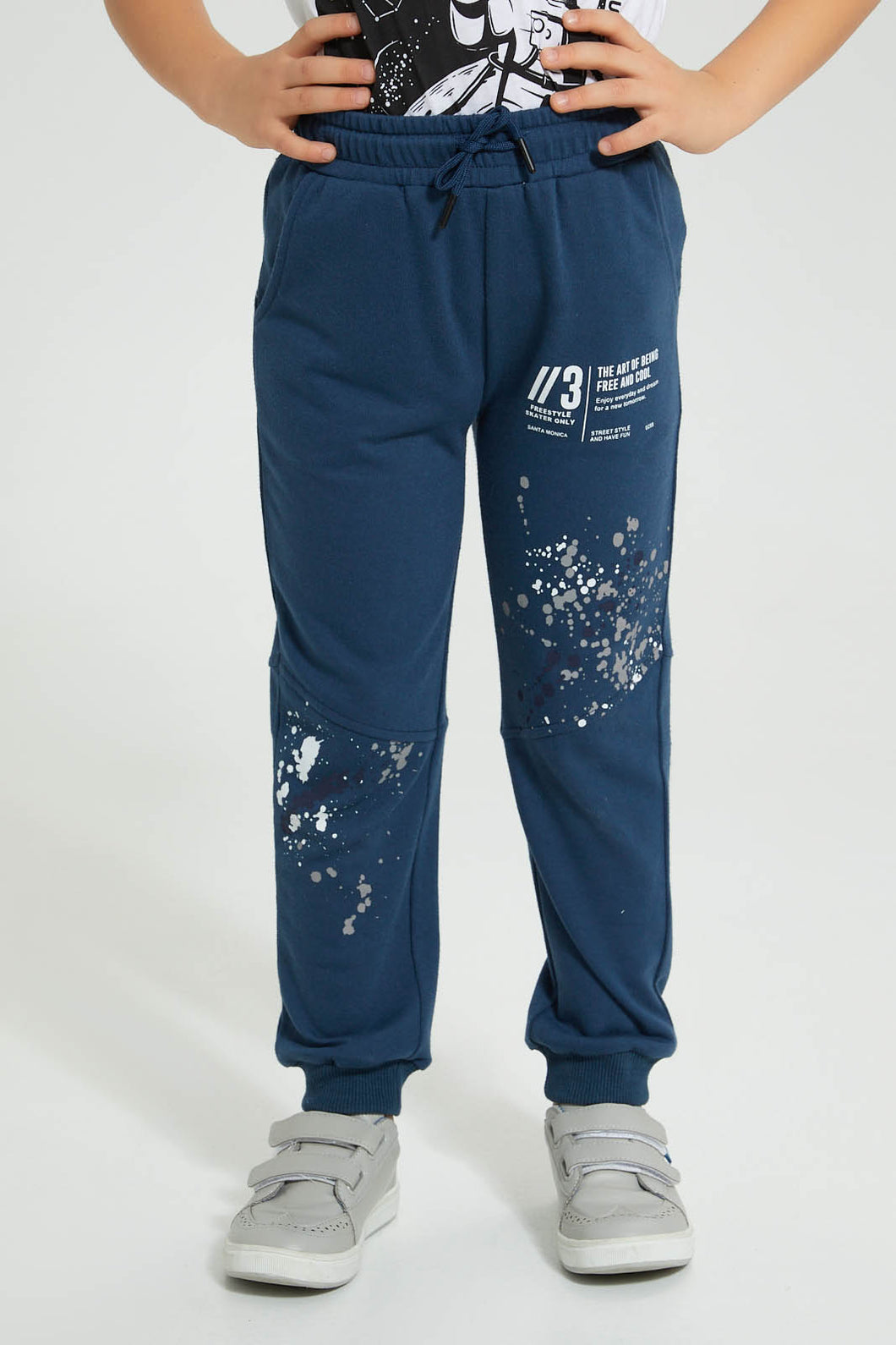 Redtag-Blue-Paintsplat-Jogpant-Boys-Joggers,-Colour:Blue,-Filter:Boys-(2-to-8-Yrs),-New-In,-New-In-BOY,-Non-Sale,-S22B,-Section:Kidswear-Boys-2 to 8 Years