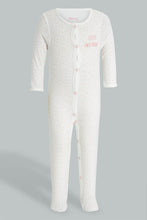 Load image into Gallery viewer, Redtag-Pink-And-White-Daddys-Little-Princess-Sleepsuit-Sleepsuits-Baby-0 to 12 Months
