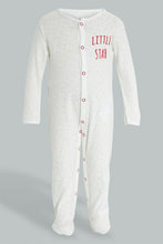 Load image into Gallery viewer, Redtag-Blue-And-White-Mummys-Little-Sunshine-Sleepsuit-Sleepsuits-Baby-0 to 12 Months
