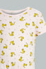 Redtag-Yellow-And-Pink-Leopod-Romper-Rompers-Baby-0 to 12 Months