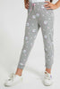 Redtag-Grey-Marie-Aop-Print-Track-Joggers-Girls-2 to 8 Years