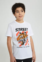 تنزيل الصورة على معرض الصور، Redtag-White-Tiger-Night-Suit-Pyjama-Sets-Senior-Boys-9 to 14 Years
