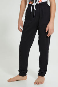 Redtag-White-Tiger-Night-Suit-Pyjama-Sets-Senior-Boys-9 to 14 Years