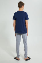 تنزيل الصورة على معرض الصور، Redtag-Navy-Skate-Park-Show-3Pc-Night-Suit-Pyjama-Sets-Senior-Boys-9 to 14 Years
