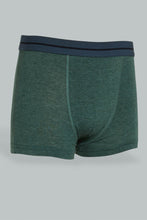 Load image into Gallery viewer, Redtag-Bsr-3-Pc-Pack-Boxer-Short-(Charcoal/-Grey-Mel/Olive-Mel)-Boxers-Senior-Boys-9 to 14 Years
