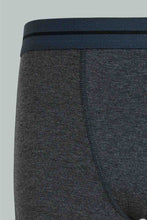 Load image into Gallery viewer, Redtag-Bsr-3-Pc-Pack-Boxer-Short-(Charcoal/-Grey-Mel/Olive-Mel)-Boxers-Senior-Boys-9 to 14 Years
