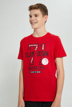 Load image into Gallery viewer, Redtag-Red-Slam-Dunk-3Pc-Night-Suit-Pyjama-Sets-Senior-Boys-9 to 14 Years

