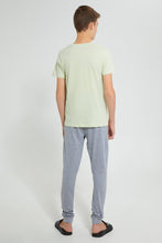 Load image into Gallery viewer, Redtag-Olive-Cracker-Football-3Pc-Night-Suit-Pyjama-Sets-Senior-Boys-9 to 14 Years
