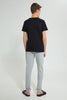 Redtag-Black-Wild-Soul-Night-Suit-Pyjama-Sets-Senior-Boys-9 to 14 Years
