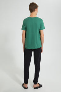 Redtag-Olive-Skate-All-Day-Night-Suit-Pyjama-Sets-Senior-Boys-9 to 14 Years