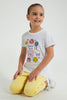 Redtag-White-Slogan-T-Shirt-Colour:White,-Filter:Girls-(2-to-8-Yrs),-Girls-T-Shirts,-New-In,-New-In-GIR,-Non-Sale,-S22B,-Section:Kidswear,-TBL-Girls-2 to 8 Years