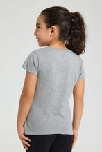 Load image into Gallery viewer, Redtag-Grey-Laced-Lurex-Embroideredroidery-T-Shirt-Colour:Grey,-Filter:Girls-(2-to-8-Yrs),-Girls-T-Shirts,-New-In,-New-In-GIR,-Non-Sale,-S22B,-Section:Kidswear,-TBL-Girls-2 to 8 Years
