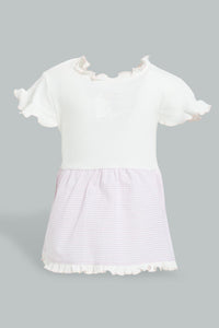 Redtag-Pink-Kitten-Woven-Frill-Dress-Colour:Pink,-Filter:Baby-(0-to-12-Mths),-NBG-Dresses,-New-In,-New-In-NBG,-Non-Sale,-S22B,-Section:Kidswear-Baby-0 to 12 Months