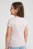 Redtag-Pink-Heart-Rhinestone-Tee-Plain-Girls-2 to 8 Years