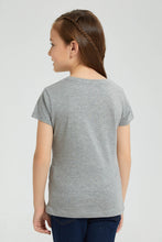 Load image into Gallery viewer, Redtag-Grey-Heart-Print-T-Shirt-Colour:Grey,-Filter:Girls-(2-to-8-Yrs),-Girls-T-Shirts,-New-In,-New-In-GIR,-Non-Sale,-S22B,-Section:Kidswear,-TBL-Girls-2 to 8 Years
