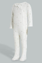 Load image into Gallery viewer, Redtag-White-And-Pink-Frill-Sleep-Suit-Sleepsuits-Baby-0 to 12 Months
