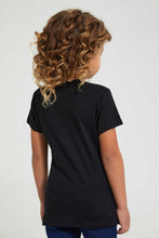 تنزيل الصورة على معرض الصور، Redtag-Black-Butterfly-Tee-Blouses-Girls-2 to 8 Years
