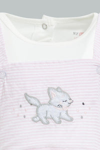 Redtag-Pink-Seersucker-Duangree-Romper-Colour:Pink,-Filter:Baby-(0-to-12-Mths),-NBG-Rompers,-New-In,-New-In-NBG,-Non-Sale,-S22B,-Section:Kidswear-Baby-0 to 12 Months