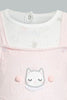 Redtag-Pink-Kitten-Jacquard-Duangree-Rompers-Baby-0 to 12 Months
