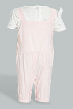 تنزيل الصورة على معرض الصور، Redtag-Pink-Kitten-Jacquard-Duangree-Rompers-Baby-0 to 12 Months
