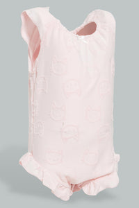 Redtag-Pink-Jacquard-Romper-Colour:Pink,-Filter:Baby-(0-to-12-Mths),-NBG-Rompers,-New-In,-New-In-NBG,-Non-Sale,-S22B,-Section:Kidswear-Baby-0 to 12 Months