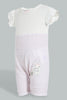 Redtag-White-And-Pink-Seer-Sucker-Romper-Colour:Pink,-Filter:Baby-(0-to-12-Mths),-NBG-Rompers,-New-In,-New-In-NBG,-Non-Sale,-S22B,-Section:Kidswear-Baby-0 to 12 Months