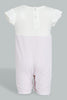 Redtag-White-And-Pink-Seer-Sucker-Romper-Colour:Pink,-Filter:Baby-(0-to-12-Mths),-NBG-Rompers,-New-In,-New-In-NBG,-Non-Sale,-S22B,-Section:Kidswear-Baby-0 to 12 Months