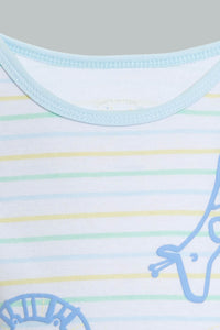 Redtag-Blue-Giraffe-T-Shirt-&-Shorts-Set-Colour:Blue,-Filter:Baby-(0-to-12-Mths),-NBF-Sleepsuits,-New-In,-New-In-NBF,-Non-Sale,-S22B,-Section:Kidswear-Baby-0 to 12 Months