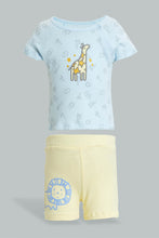 تنزيل الصورة على معرض الصور، Redtag-Blue-And-Yellow-Lion-T-Shirt-&amp;-Shorts-Set-Colour:Blue,-Filter:Baby-(0-to-12-Mths),-NBF-Sleepsuits,-New-In,-New-In-NBF,-Non-Sale,-S22B,-Section:Kidswear-Baby-0 to 12 Months
