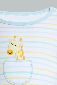 Redtag-Blue-Stripe-Romper-Colour:Blue,-Filter:Baby-(0-to-12-Mths),-NBF-Rompers,-New-In,-New-In-NBF,-Non-Sale,-S22B,-Section:Kidswear-Baby-0 to 12 Months