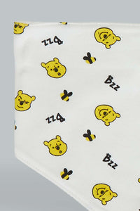 Redtag-Yellow-Winnie-The-Pooh-2-Piece-Pack-Bib-Bibs-Baby-0 to 12 Months