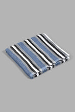 Load image into Gallery viewer, Redtag-Grey-Stripe-Bath-Towel-Bath-Towels-Home-Bathroom-
