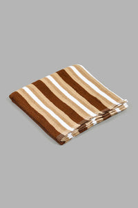 Redtag-Beige-Stripe-Bath-Towel-Bath-Towels-Home-Bathroom-