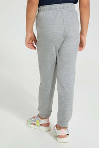 Redtag-Grey-Slogan-Track-Colour:Grey,-Filter:Girls-(2-to-8-Yrs),-Girls-Joggers,-New-In,-New-In-GIR,-Non-Sale,-S22B,-Section:Kidswear,-TBL-Girls-2 to 8 Years