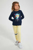 Redtag-Grey-Slogan-Track-Joggers-Girls-2 to 8 Years