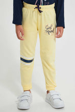 Load image into Gallery viewer, Redtag-Grey-Slogan-Track-Joggers-Girls-2 to 8 Years
