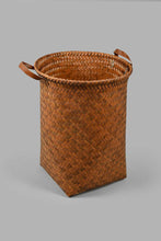 Load image into Gallery viewer, Redtag-Brown-Round-Laundry-Hamper-(Large)-Laundry-Hampers-Home-Bathroom-
