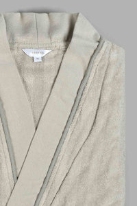 Redtag-Grey-Sheared-Stripe-Bath-Robe-Bathrobes-Home-Bathroom-