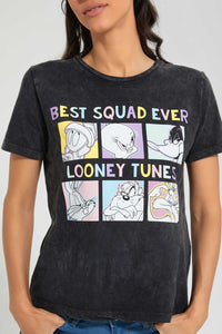 Redtag-Looney-Tunes-Print-T-Shirt-Active-Tees-Women's-