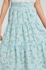 Redtag-Mint-Floral-Tiered-Skirt-Skirts-Senior-Girls-9 to 14 Years