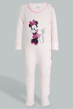 تنزيل الصورة على معرض الصور، Redtag-Pink-Minnie-Mouse-2-Piece-Pack-Sleep-Suit-Sleepsuits-Baby-0 to 12 Months
