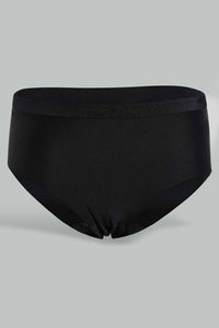Redtag-Black/Beige/White-Plain-Boyleg-Brief-Briefs-Boyleg-Women's-0