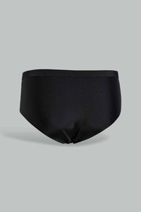 Redtag-Black/Beige/White-Plain-Boyleg-Brief-Briefs-Boyleg-Women's-0