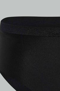 Redtag-Black/Beige/White-Plain-Boyleg-Brief-Briefs-Boyleg-Women's-0