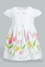 تنزيل الصورة على معرض الصور، Redtag-Colar-Floral-Printed-Hem-Colour:White,-Filter:Infant-Girls-(3-to-24-Mths),-Infant-Girls-Dresses,-New-In,-New-In-ING,-Non-Sale,-S22B,-Section:Kidswear-Infant-Girls-3 to 24 Months
