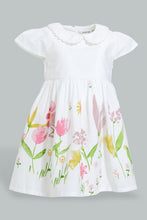 تنزيل الصورة على معرض الصور، Redtag-Colar-Floral-Printed-Hem-Colour:White,-Filter:Infant-Girls-(3-to-24-Mths),-Infant-Girls-Dresses,-New-In,-New-In-ING,-Non-Sale,-S22B,-Section:Kidswear-Infant-Girls-3 to 24 Months
