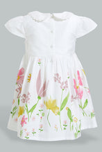 تنزيل الصورة على معرض الصور، Redtag-Colar-Floral-Printed-Hem-Colour:White,-Filter:Infant-Girls-(3-to-24-Mths),-Infant-Girls-Dresses,-New-In,-New-In-ING,-Non-Sale,-S22B,-Section:Kidswear-Infant-Girls-3 to 24 Months
